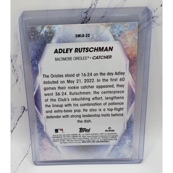2023 Topps Series 1 Stars Of MLB #SMLB-22 Adley Rutschman Baltimore Orioles - Picture 2 of 4
